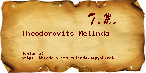 Theodorovits Melinda névjegykártya