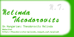 melinda theodorovits business card